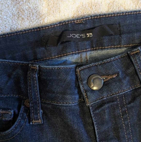 Joe's Jeans Dark Wash Blue Skinny Jeans 27 4 Stretch Stovepipe Jeans Y2K - Picture 3 of 7